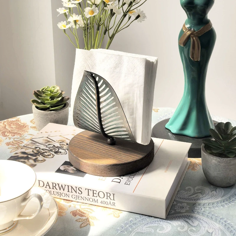Подставка для салфеток Nordic Leaf: прочный диспенсер для бумажных салфеток для столовой и гостиной, декоративный настольный органайзер
Подставка для салфеток Nordic Leaf: прочный диспенсер для бумажных салфеток для столовой и гостиной, декоративный настольный органайзер
