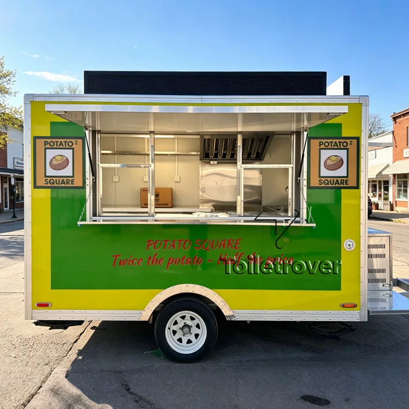 High Quality Mobile Food Truck Kebab Mobile Food Cart & Mobile Kitchen Concession Trailer Concession Food Truck Trailer
High Quality Mobile Food Truck Kebab Mobile Food Cart & Mobile Kitchen Concession Trailer Concession Food Truck Trailer