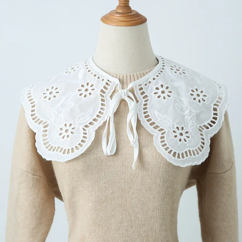 Female Fake Collars Shawl Doll False Collar for Women Girls Hollow Out Lace Detachable Collar Half Shirt Lapel Blouse Scarf
Female Fake Collars Shawl Doll False Collar for Women Girls Hollow Out Lace Detachable Collar Half Shirt Lapel Blouse Scarf