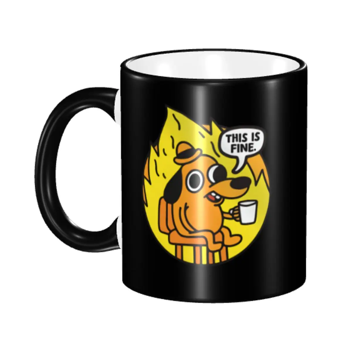 Custom I Am Fine Everything Is Fine Coffee Mug DIY Cute Cartoon Dog Ceramic Tea Milk Cup
Custom I Am Fine Everything Is Fine Coffee Mug DIY Cute Cartoon Dog Ceramic Tea Milk Cup