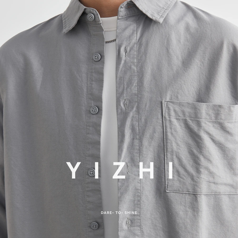 100% Cotton American Retro Long Sve irt Men's Summer Thin Casual Loose Sle Cotton Faion Urban Cool Single Button Closure
100% Cotton American Retro Long Sve irt Men's Summer Thin Casual Loose Sle Cotton Faion Urban Cool Single Button Closure