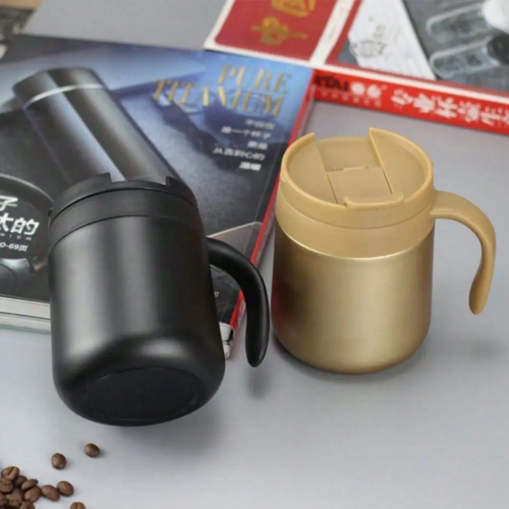 Stainless Steel Insulated Coffee Mug With Handle Vacuum Flask Travel Cup For Hot Cold Drinks, LeakProof Car Cup Holder Friendly
Stainless Steel Insulated Coffee Mug With Handle Vacuum Flask Travel Cup For Hot Cold Drinks, LeakProof Car Cup Holder Friendly