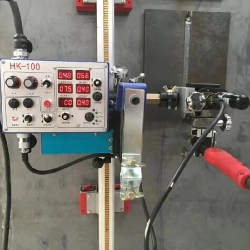 HK-100 Guide rail Linear welding trolley Automatic welding trolley Bring back to transfer welding machine Tractor
HK-100 Guide rail Linear welding trolley Automatic welding trolley Bring back to transfer welding machine Tractor