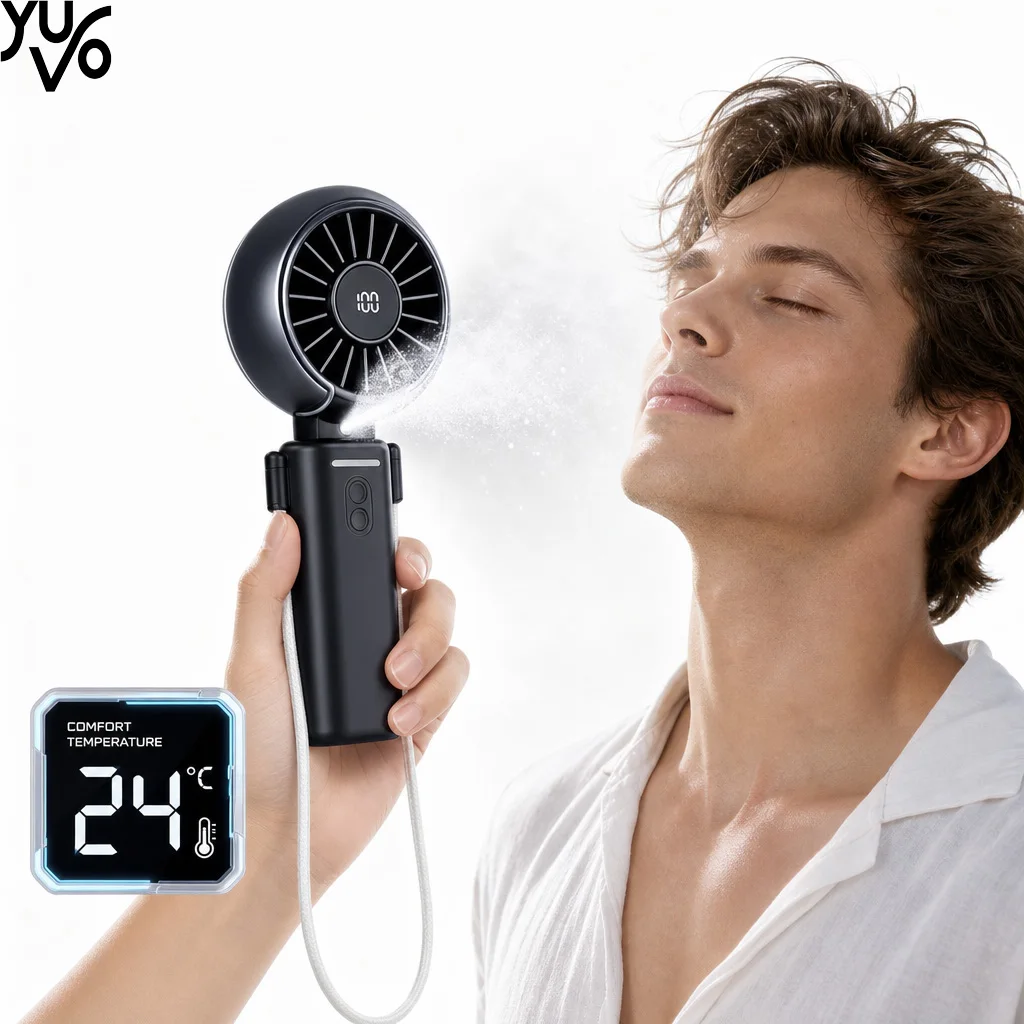 Portable Mist Fan Mini Handheld Spray Fan Hanging Neck Fans Rechargeable Humidifier Fan Personal Fan
Portable Mist Fan Mini Handheld Spray Fan Hanging Neck Fans Rechargeable Humidifier Fan Personal Fan