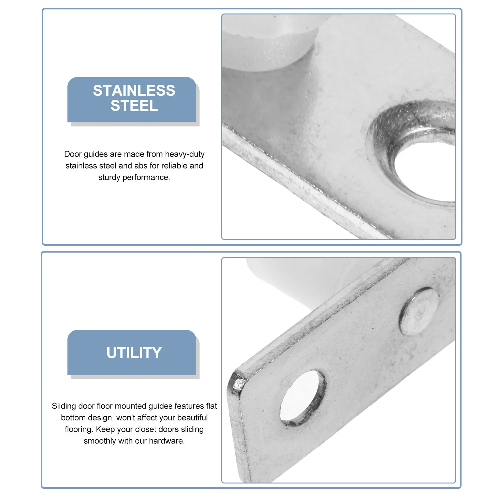 6pcs Sliding Door Floor Guide Heavy Duty Barn Door Bottom Track For Closet Cabinet Smooth Operation Compatible With Multiple
6pcs Sliding Door Floor Guide Heavy Duty Barn Door Bottom Track For Closet Cabinet Smooth Operation Compatible With Multiple