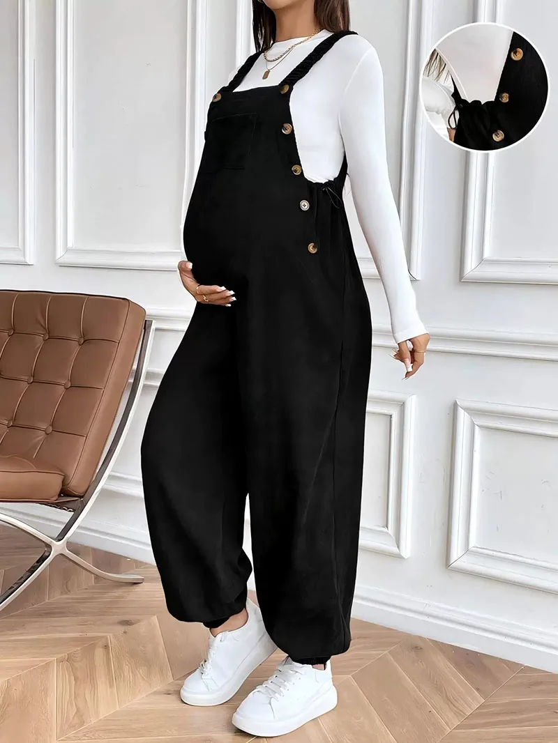 Maternity Corduroy Bib Overalls Pants For Pregnant Women Clothes Pregnancy Adjustable Waist Jumpsuits Suspenders Trousers Pants
Maternity Corduroy Bib Overalls Pants For Pregnant Women Clothes Pregnancy Adjustable Waist Jumpsuits Suspenders Trousers Pants