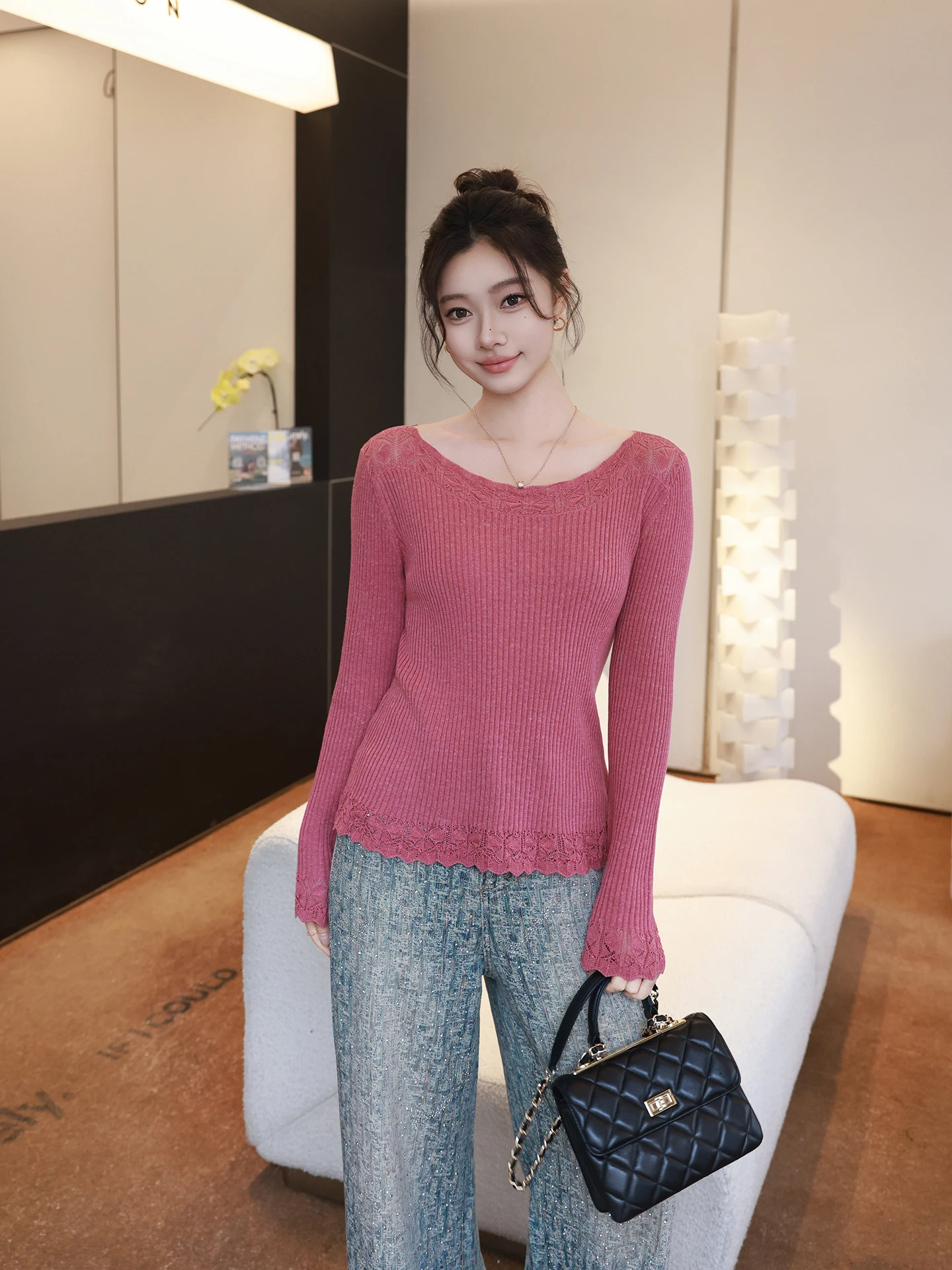 Loose Linen Bell Sleeve Knitted Shirt for Women Thin Fashionable Casual Long Sleeve Inner Wear Breathable Comfortable Fit
Loose Linen Bell Sleeve Knitted Shirt for Women Thin Fashionable Casual Long Sleeve Inner Wear Breathable Comfortable Fit