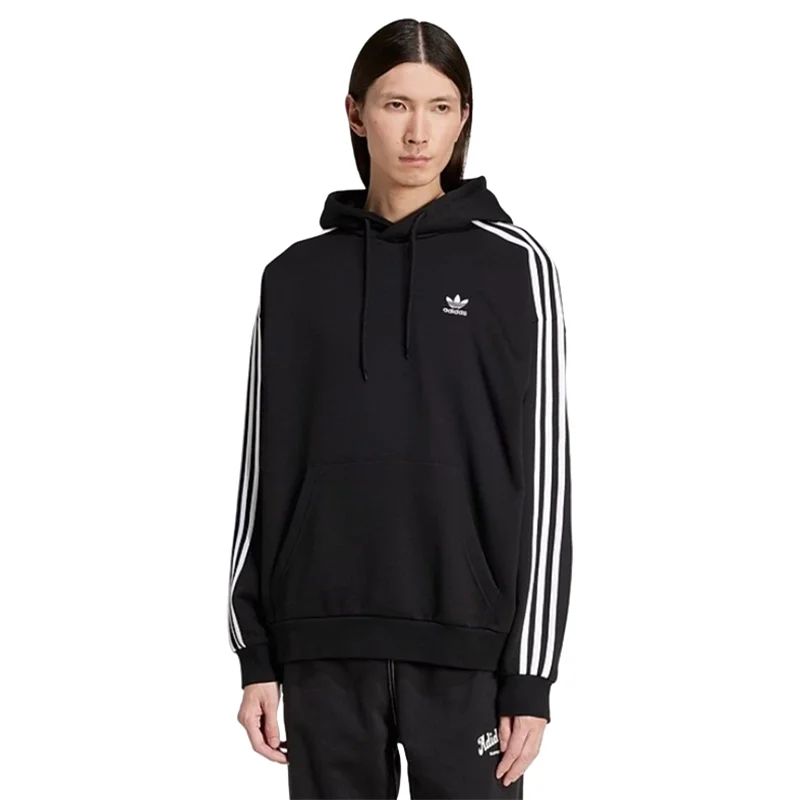 Adidas Clover ADICOLOR Striped Hooded Sweatshirt Side-down Sleeve Hoodie for Both Men and Women, JC6251 Black
Adidas Clover ADICOLOR Striped Hooded Sweatshirt Side-down Sleeve Hoodie for Both Men and Women, JC6251 Black