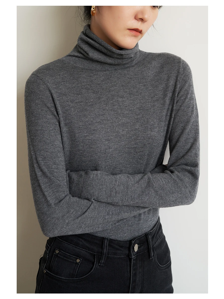 Теплый вязаный свитер из шерсти Sea 00 с высоким воротником и длинными рукавами для весны и осени, однотонный, для повседневной носки
Теплый вязаный свитер из шерсти Sea 00 с высоким воротником и длинными рукавами для весны и осени, однотонный, для повседневной носки