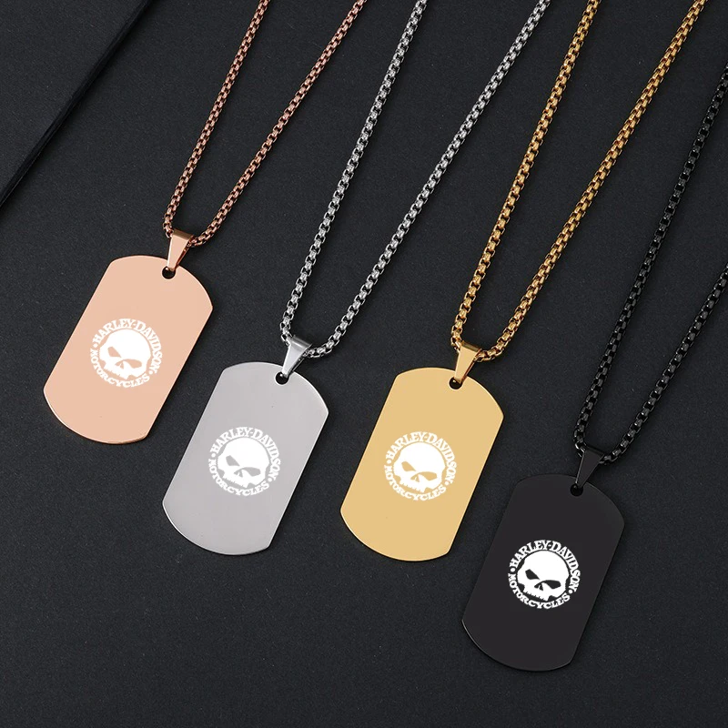 Stainless Steel Jewelry Mens Necklace for Women Personalized Square Pendant Family Party Gift For Harley Davidson Accessories
Stainless Steel Jewelry Mens Necklace for Women Personalized Square Pendant Family Party Gift For Harley Davidson Accessories