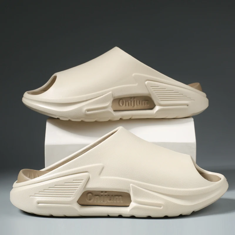 Летние трендовые мужские сандалии, тапочки из ЭВА с толстой подошвой, мягкие эластичные уличные пляжные шлепанцы, мужская повседневная обувь, домашние мужские шлепанцы
Летние трендовые мужские сандалии, тапочки из ЭВА с толстой подошвой, мягкие эластичные уличные пляжные шлепанцы, мужская повседневная обувь, домашние мужские шлепанцы