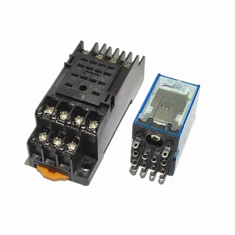 MY4P HH54P MY4NJ DPDTMминиатюрная катушка Общий электромагнитный промежуточный релейный переключатель с розеткой, светодиодный переменный ток 110 В 220 В постоянного тока 12 В 24 В
MY4P HH54P MY4NJ DPDTMминиатюрная катушка Общий электромагнитный промежуточный релейный переключатель с розеткой, светодиодный переменный ток 110 В 220 В постоянного тока 12 В 24 В