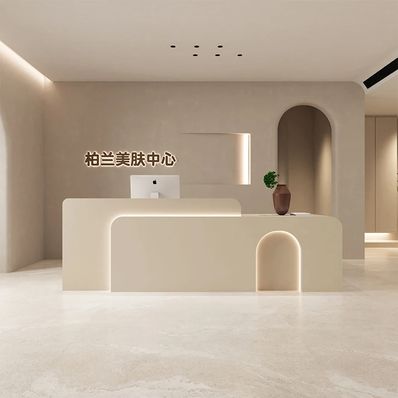 Foot Salon Reception Desk Beauty Massage Clinic Counter Luxurious Desk Hotel Commercial Mostrador Recepcion Bar Furniture
Foot Salon Reception Desk Beauty Massage Clinic Counter Luxurious Desk Hotel Commercial Mostrador Recepcion Bar Furniture
