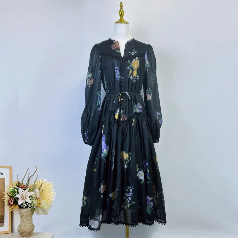 Real Shot Flower Room Yunlin 1:1 Large Swing French Print Girlish Style Dress Summer Lace Loose Suspender Dress
Real Shot Flower Room Yunlin 1:1 Large Swing French Print Girlish Style Dress Summer Lace Loose Suspender Dress