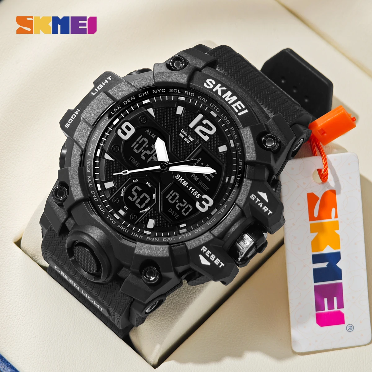 SKMEI Multifunctional Military Stopwatch Digital Quartz Watch For Men Women Fashion Back Light Sports Wristwatches reloj hombre
SKMEI Multifunctional Military Stopwatch Digital Quartz Watch For Men Women Fashion Back Light Sports Wristwatches reloj hombre