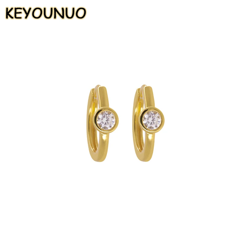 KEYOUNUO Gold Filled CZ Hoop Earrings For Women Piercing Zircon Small Earrings Fashion Women's Party Wedding Jewelry Wholesale
KEYOUNUO Gold Filled CZ Hoop Earrings For Women Piercing Zircon Small Earrings Fashion Women's Party Wedding Jewelry Wholesale