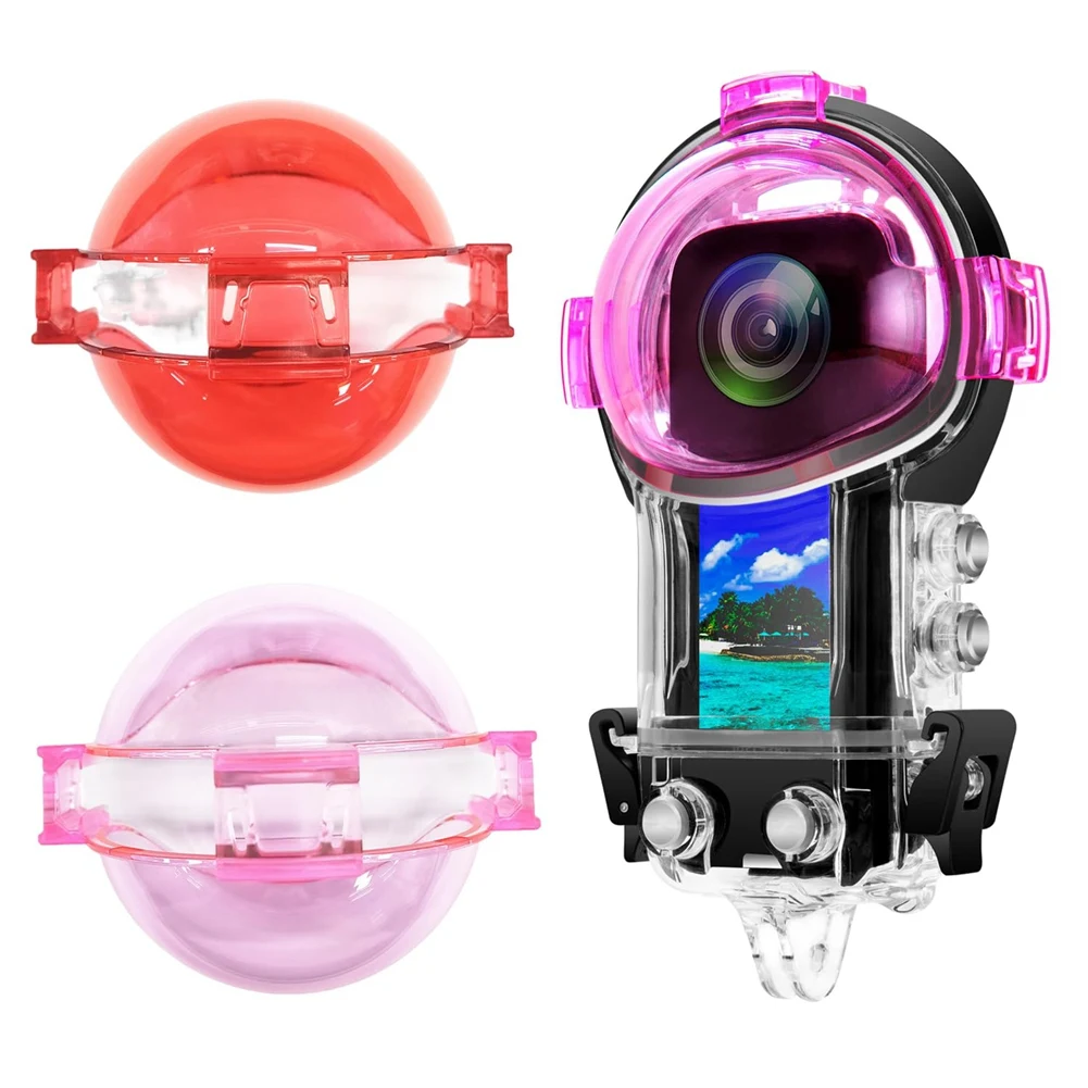 Dive Filter For X3 Waterproof Case, Red+Pink+Purple Filters Enhances Colors For Underwater Video Photography Durable-A6
Dive Filter For X3 Waterproof Case, Red+Pink+Purple Filters Enhances Colors For Underwater Video Photography Durable-A6