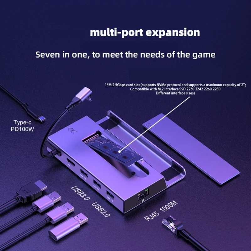 Best Seller Advanced 7 in 1 Dock for ROG/X/SteamDeck Offering Fast Speed Data Transfer and Power Delivery
Best Seller Advanced 7 in 1 Dock for ROG/X/SteamDeck Offering Fast Speed Data Transfer and Power Delivery