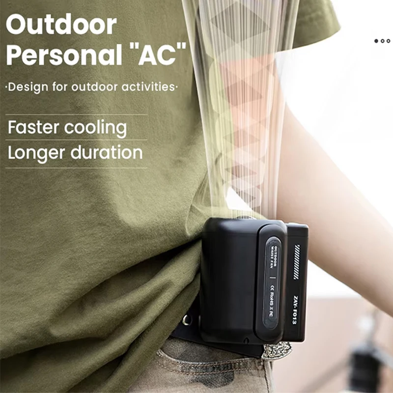 High Quality Hot Sale Portable Mini Waist Fan 4500mAh Battery Powered Three Speed Hands-free Wearable Fan
High Quality Hot Sale Portable Mini Waist Fan 4500mAh Battery Powered Three Speed Hands-free Wearable Fan