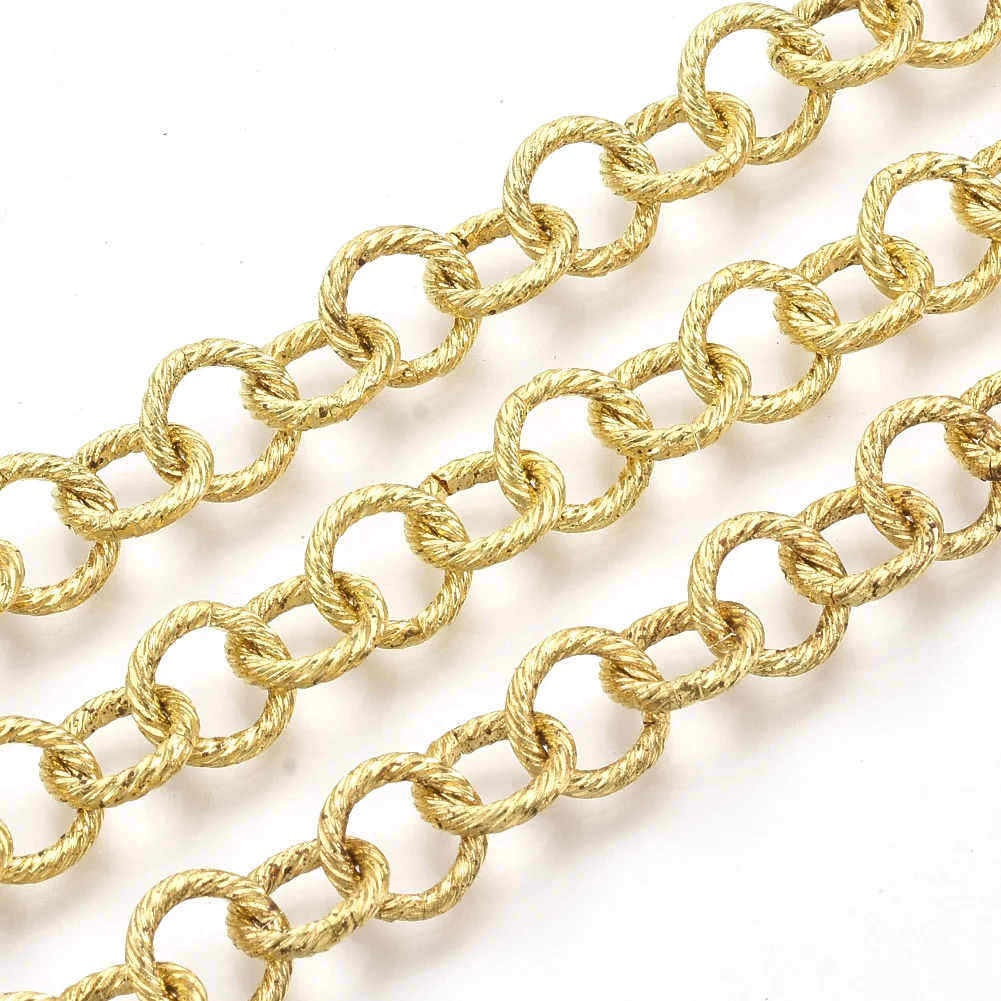 12m/roll Iron Rolo Chains Belcher Chain Link Cross Chain Unwelded with Spool Textured for DIY Bracelet Necklace Link: 9x1.5mm
12m/roll Iron Rolo Chains Belcher Chain Link Cross Chain Unwelded with Spool Textured for DIY Bracelet Necklace Link: 9x1.5mm