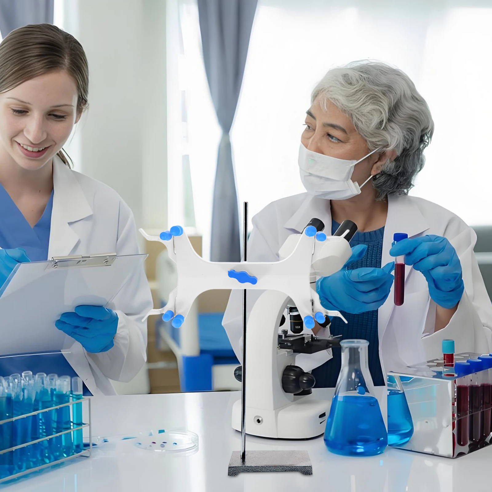 Buret Clamp Adjustable Titration Dual-side Clip Experiment Lab Pipe Plastic Fixing
Buret Clamp Adjustable Titration Dual-side Clip Experiment Lab Pipe Plastic Fixing