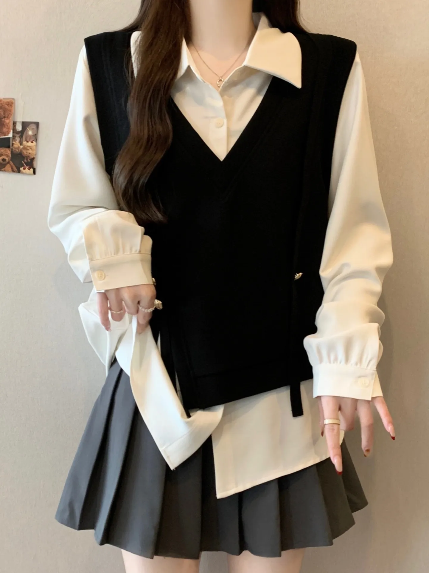 Женская свободная блузка с длинным рукавом в корейском стиле, модная, для повседневной носки, больших размеров, весна 2026
Женская свободная блузка с длинным рукавом в корейском стиле, модная, для повседневной носки, больших размеров, весна 2026