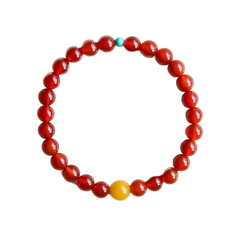 Natural Red Agate Bracelet with Amber Fortune Beads Chinese Style Lucky Year Red Jewelry Whitening Bracelet for Women Gifts
Natural Red Agate Bracelet with Amber Fortune Beads Chinese Style Lucky Year Red Jewelry Whitening Bracelet for Women Gifts