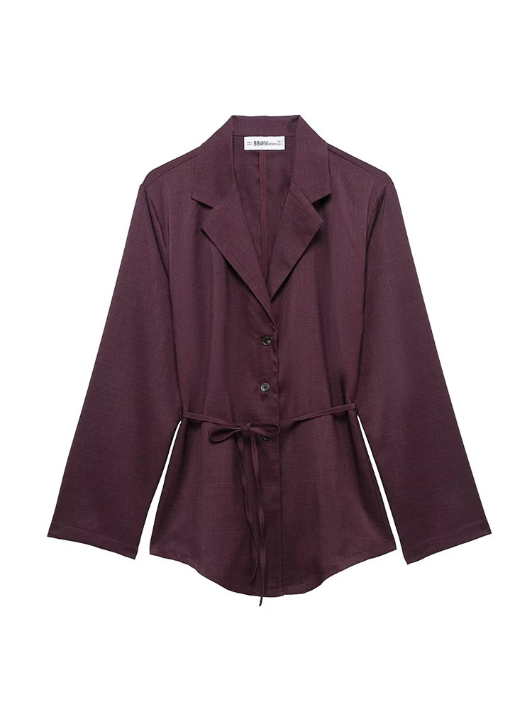 Willshela Women Fashion With Belt Solid Single Breasted Blouse Vintage Lapel Neck Long Sleeves Female Chic Lady Shirts
Willshela Women Fashion With Belt Solid Single Breasted Blouse Vintage Lapel Neck Long Sleeves Female Chic Lady Shirts