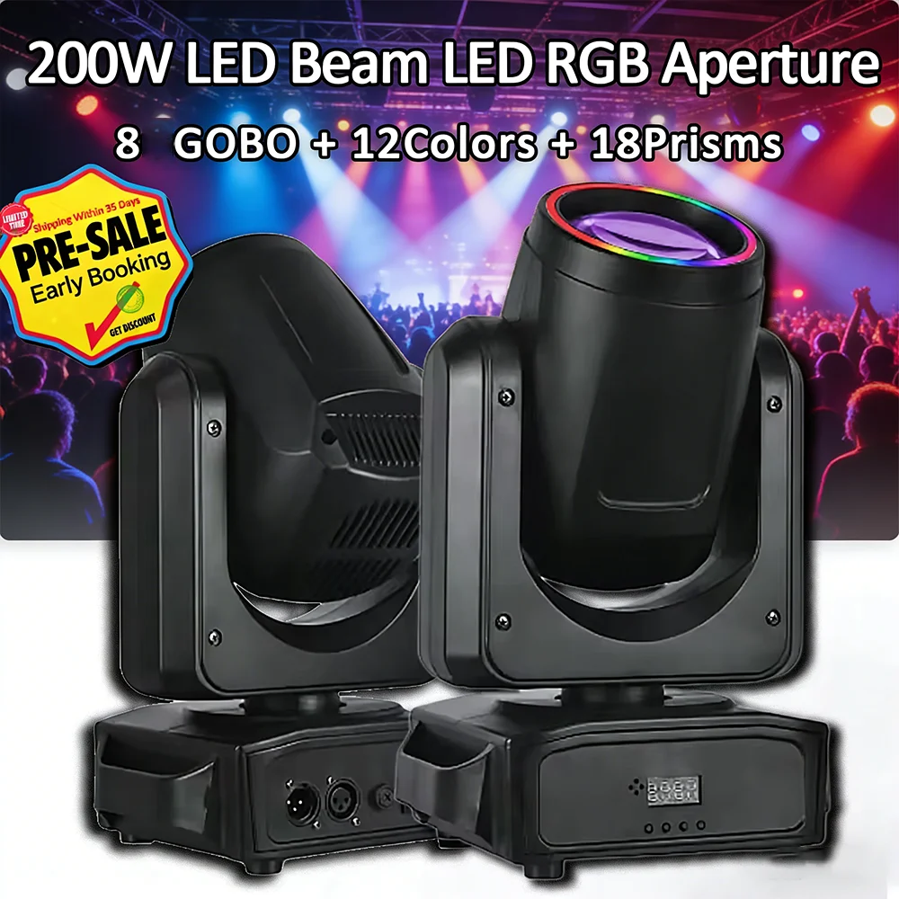 200W LED With Ring Moving Head Light Beam Spot 18 Rotating Prisms Rainbow Effect Dmx512 Dj Stage Effect Light Show Disco
200W LED With Ring Moving Head Light Beam Spot 18 Rotating Prisms Rainbow Effect Dmx512 Dj Stage Effect Light Show Disco