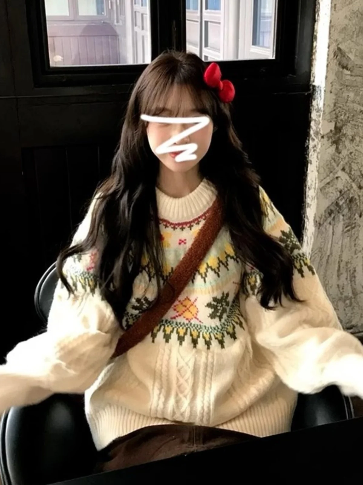 Корейский вязаный круглый свитер Sle Fair Isle Ne для женщин, весна-осень 2023, новый ленивый высококачественный топ на голову
Корейский вязаный круглый свитер Sle Fair Isle Ne для женщин, весна-осень 2023, новый ленивый высококачественный топ на голову