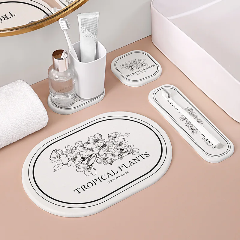 Absorbent Diatomite Coaster Quick-dry Soap Pad Bathroom Mouth Cup Shelf Non-slip Toothbrush Holder Nordic Washbasin Storage Tray
Absorbent Diatomite Coaster Quick-dry Soap Pad Bathroom Mouth Cup Shelf Non-slip Toothbrush Holder Nordic Washbasin Storage Tray