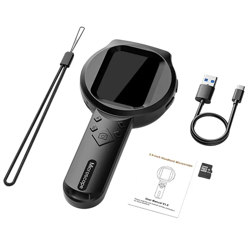 Most-100X Portable 1080P HD Handheld Digital Microscope Magnifier With LED Light For Electronics, Jewelry
Most-100X Portable 1080P HD Handheld Digital Microscope Magnifier With LED Light For Electronics, Jewelry