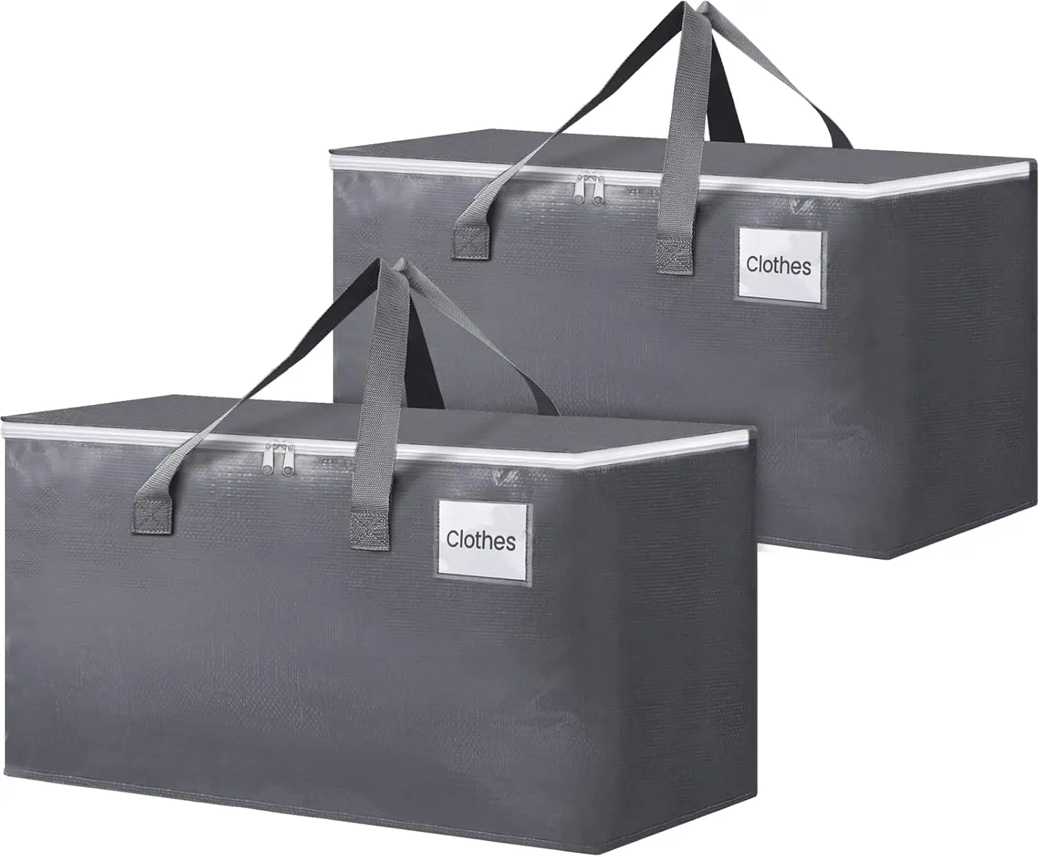 Large Moving Bags with Zippers & Handles, Heavy Duty Storage Totes for Space Saving, Fold Flat, 76L 2 Pack
Large Moving Bags with Zippers & Handles, Heavy Duty Storage Totes for Space Saving, Fold Flat, 76L 2 Pack