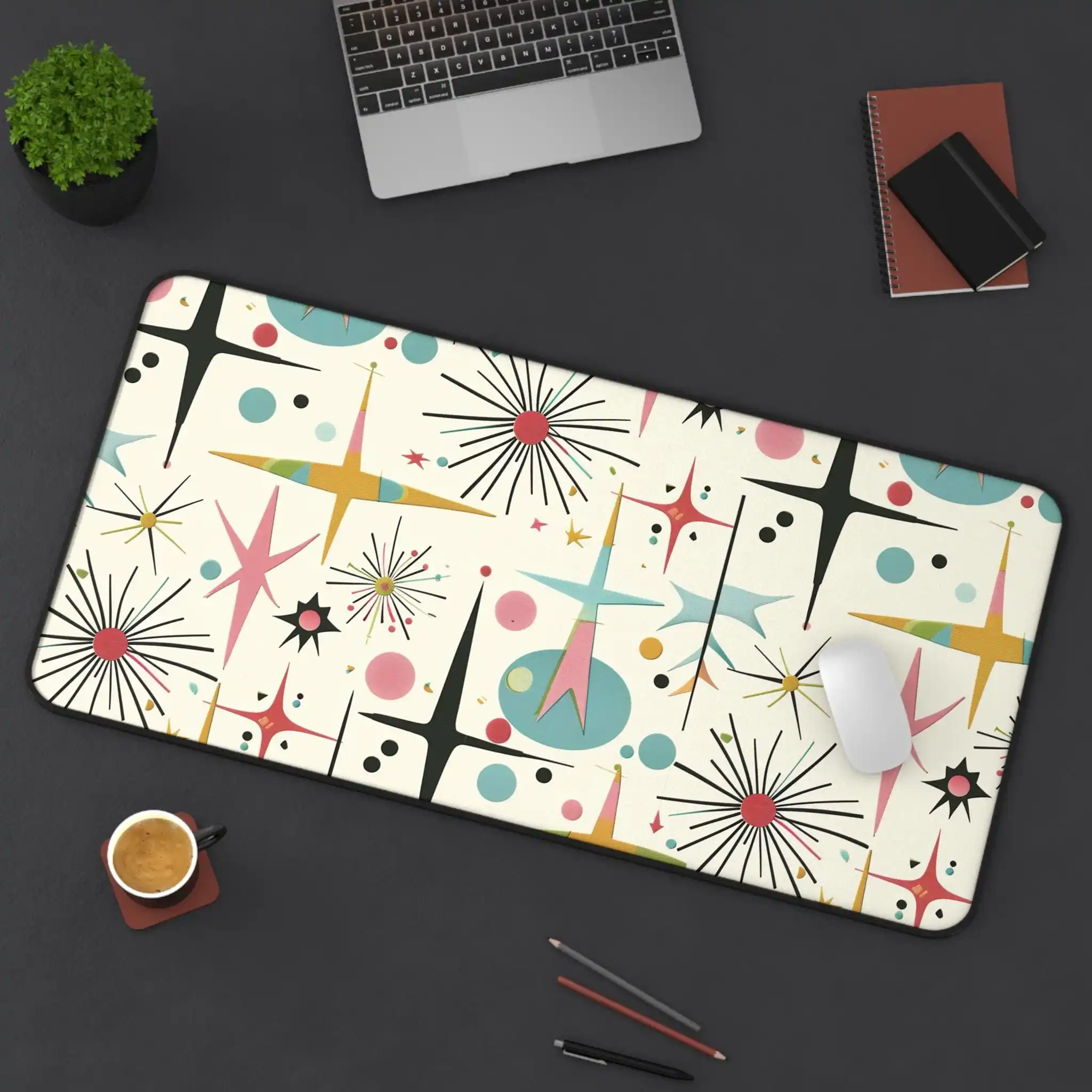 Средневековый современный настольный коврик со звездным узором, абстрактный настольный коврик, коврик для мыши на весь стол, аксессуары для декора рабочего стола Atomic Starburst
Средневековый современный настольный коврик со звездным узором, абстрактный настольный коврик, коврик для мыши на весь стол, аксессуары для декора рабочего стола Atomic Starburst