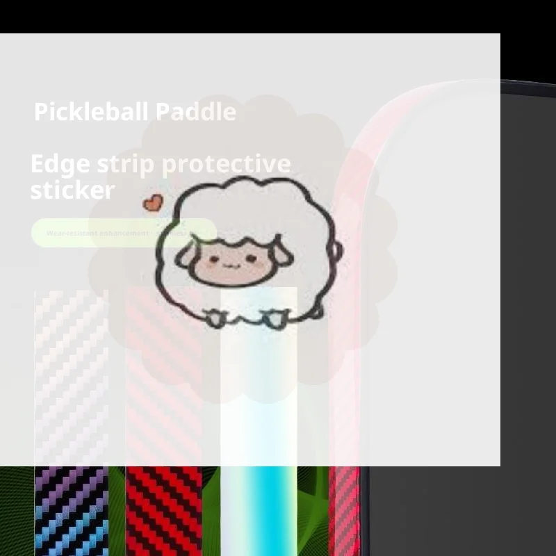 Pickleball Racket Edge Sticker Paddle Head Edge Tape Sticker DIY Reduce Impact And Friction Prevention Frame Protective Tape