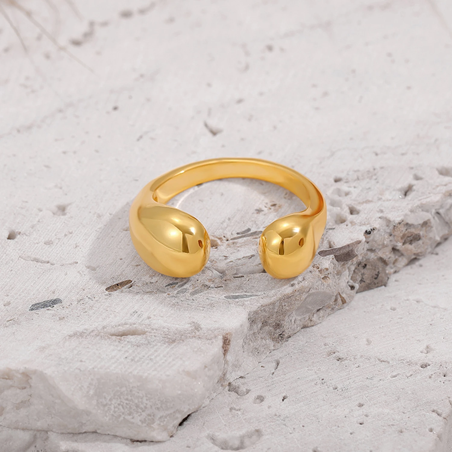 Punk Stainless Steel Open Rings Chunky Waterdrop Gold Color Waterproof Wedding Finger Ring Hypoallergenic Accessories Wholesale
Punk Stainless Steel Open Rings Chunky Waterdrop Gold Color Waterproof Wedding Finger Ring Hypoallergenic Accessories Wholesale