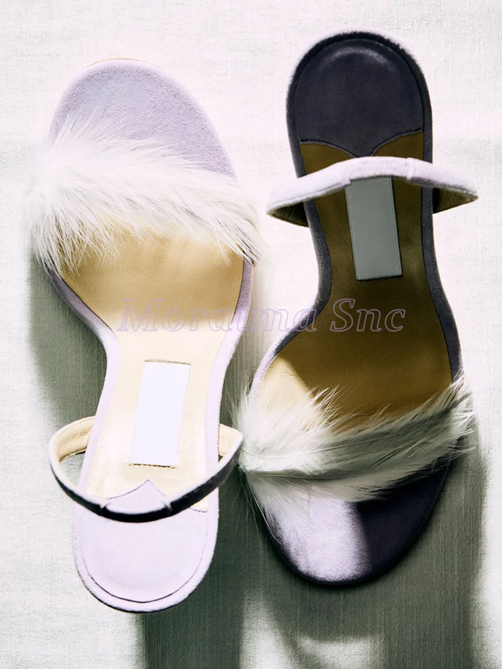 Fashion Feather Round Open Toe Sandals Slingback Stiletto High Heel Sexy Elegant Women's Summer Dress Shoes Banquet Party 2025
Fashion Feather Round Open Toe Sandals Slingback Stiletto High Heel Sexy Elegant Women's Summer Dress Shoes Banquet Party 2025