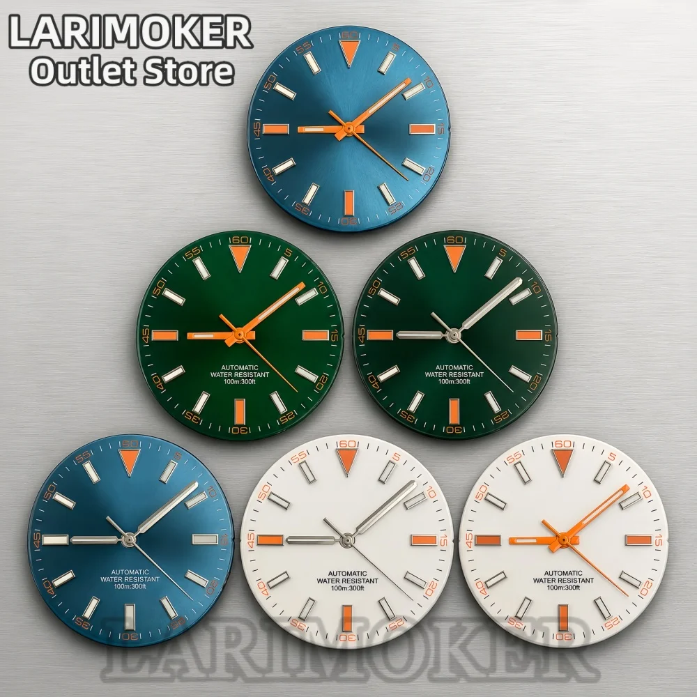 LARIMOKER 32mm Watch Dial Hands Set Universal Fit NH35 NH36 ETA2824 Miyota 8215 Automatic Movement Luminous Watch Repair Parts
LARIMOKER 32mm Watch Dial Hands Set Universal Fit NH35 NH36 ETA2824 Miyota 8215 Automatic Movement Luminous Watch Repair Parts