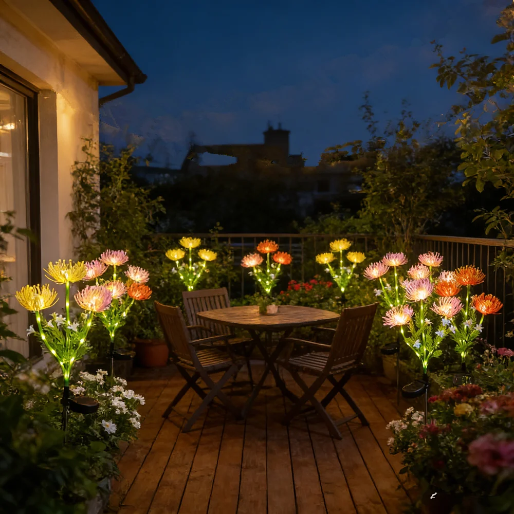 Outdoor Solar LED Light Solar Garden Lights Solar Flowers Lights with Glowing Flowers & Stems for Garden Pathway Deck Yard Decor
Outdoor Solar LED Light Solar Garden Lights Solar Flowers Lights with Glowing Flowers & Stems for Garden Pathway Deck Yard Decor