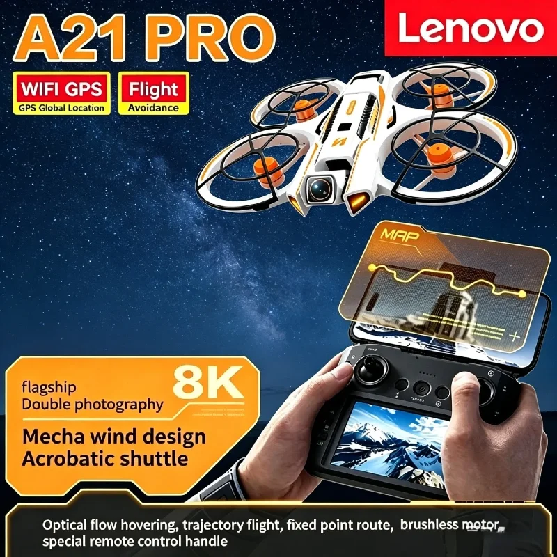 New Arrival Lenovo A21Pro GPS Quadcopter 8K HD Lens 5G Wireless Professional Aerial Photography UAV Drone RC Foldable Toy
New Arrival Lenovo A21Pro GPS Quadcopter 8K HD Lens 5G Wireless Professional Aerial Photography UAV Drone RC Foldable Toy