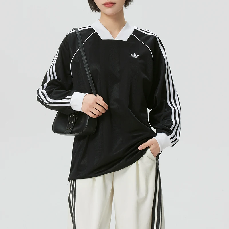 Adidas Trefoil T-Shirt Women's Outdoor Travel Trendy Fashion Comfortable Breathable Long-Sleeved Pullover Kd2897
Adidas Trefoil T-Shirt Women's Outdoor Travel Trendy Fashion Comfortable Breathable Long-Sleeved Pullover Kd2897