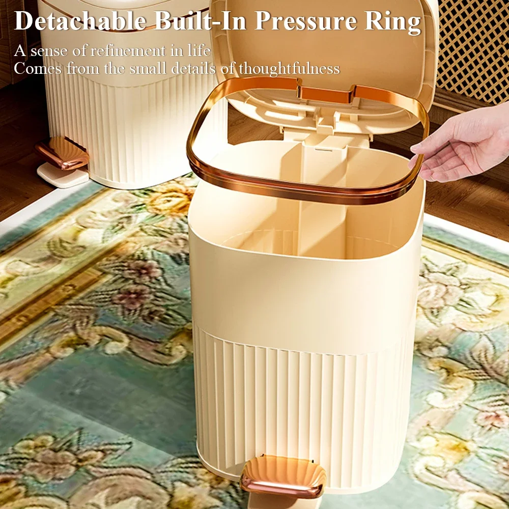 Garbage Large Bin Can Bathroom Wastebasket For Trash Luxury Kitchens Lid Pedal Capacity With Waterproof
Garbage Large Bin Can Bathroom Wastebasket For Trash Luxury Kitchens Lid Pedal Capacity With Waterproof