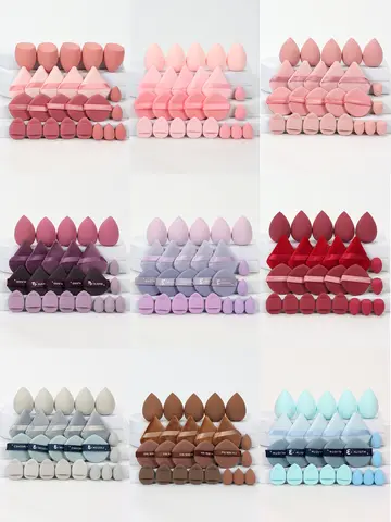 25-Piece Makeup Sponge Set, Expands When Exposed to Water, Can Be Used Both Wet and Dry, Suitable for All Skin Types