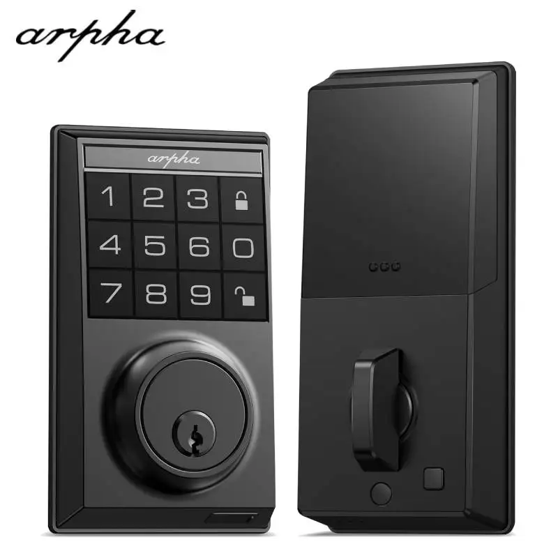 Умный замок Arpha D100, умный дверной замок без ключа, электронный замок с 100-кодом, клавиатура, засов, дверной замок 16, анти-подглядывающиеся пароли
Умный замок Arpha D100, умный дверной замок без ключа, электронный замок с 100-кодом, клавиатура, засов, дверной замок 16, анти-подглядывающиеся пароли