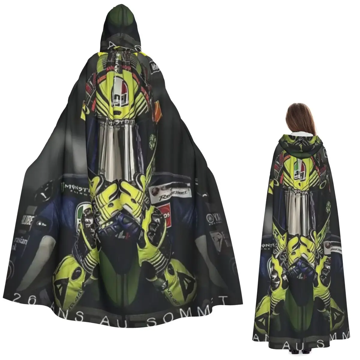 Moto Gp Rossi Race Racing Racer длинный плащ с капюшоном ведьма средневековый костюм косплей накидка Хэллоуин вечеринка для взрослых унисекс 
Moto Gp Rossi Race Racing Racer длинный плащ с капюшоном ведьма средневековый костюм косплей накидка Хэллоуин вечеринка для взрослых унисекс