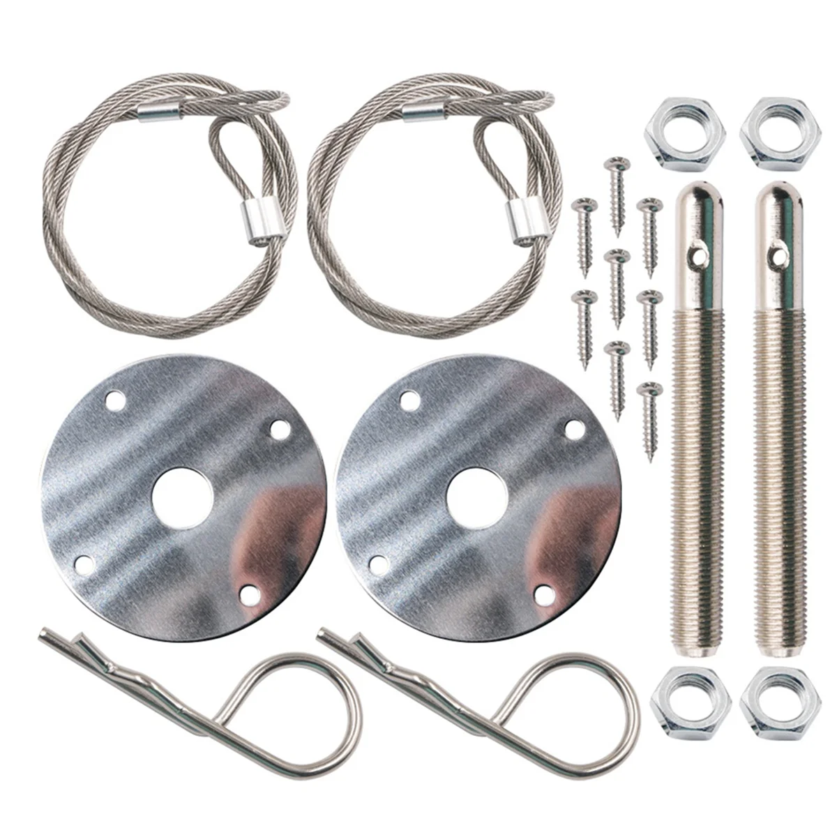 Hood Pins Kit for Car, Hood Pin Plate Lock Clip Kit, Universal Engine Hood Pins Bonnet Locking Catch Clip Kits -A04U
Hood Pins Kit for Car, Hood Pin Plate Lock Clip Kit, Universal Engine Hood Pins Bonnet Locking Catch Clip Kits -A04U