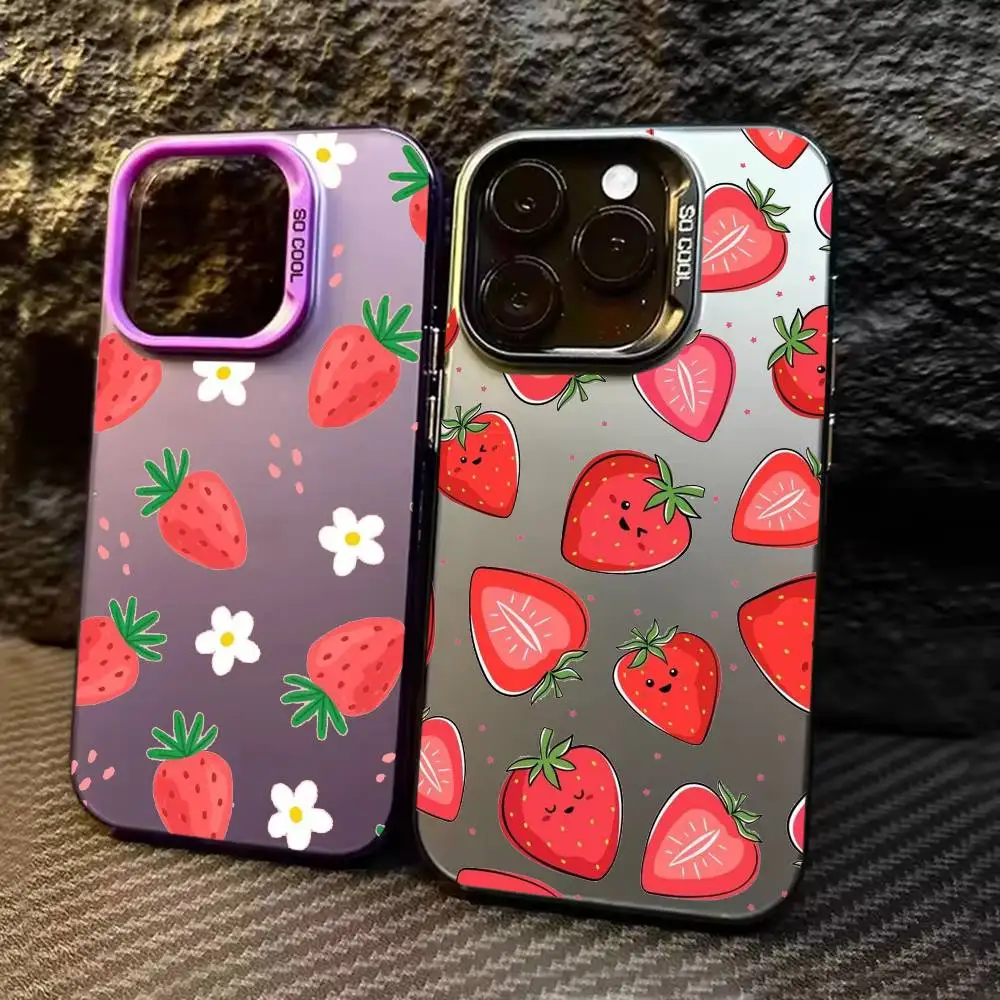Summer Strawberry Flowers Phone Case Color Silver Shell For IPhone 17 16 15 14 13 12 11 Pro Max Plus
Summer Strawberry Flowers Phone Case Color Silver Shell For IPhone 17 16 15 14 13 12 11 Pro Max Plus