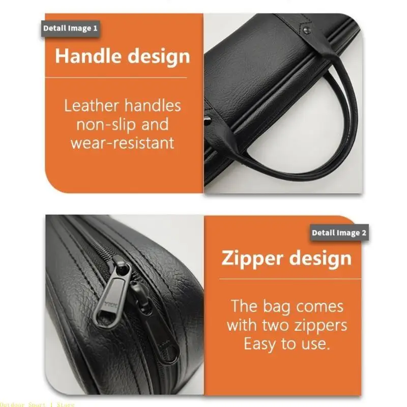 A0KA Waterproof Flute Carrying Case Zippered Double Handle Flute Carrying Handbag for 17 Holes Flute PU Leather Flute Case
A0KA Waterproof Flute Carrying Case Zippered Double Handle Flute Carrying Handbag for 17 Holes Flute PU Leather Flute Case