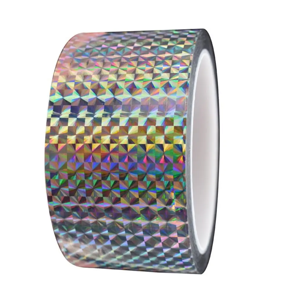 Holographic Reflective Tape 2in x 55yd Self-Adhesive Prism Tape for Bird Deterrent, DIY Crafts, Home Decor, Fishing Lures
Holographic Reflective Tape 2in x 55yd Self-Adhesive Prism Tape for Bird Deterrent, DIY Crafts, Home Decor, Fishing Lures