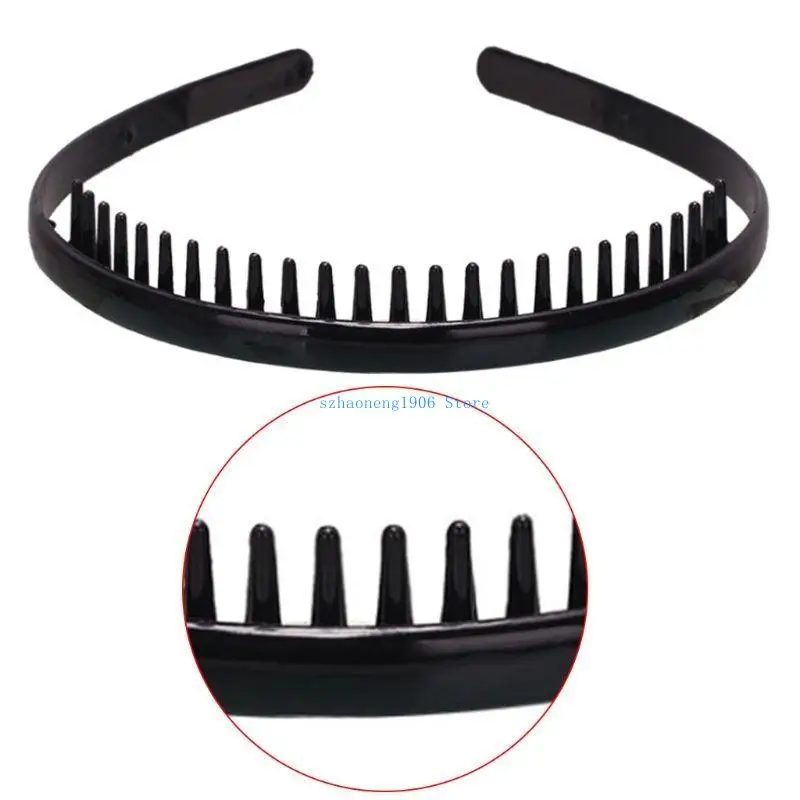 85LF 8mm Plastic Plain Headband with Non-Slip Teeth Comb Shiny Black DIY Hair Hoop
85LF 8mm Plastic Plain Headband with Non-Slip Teeth Comb Shiny Black DIY Hair Hoop